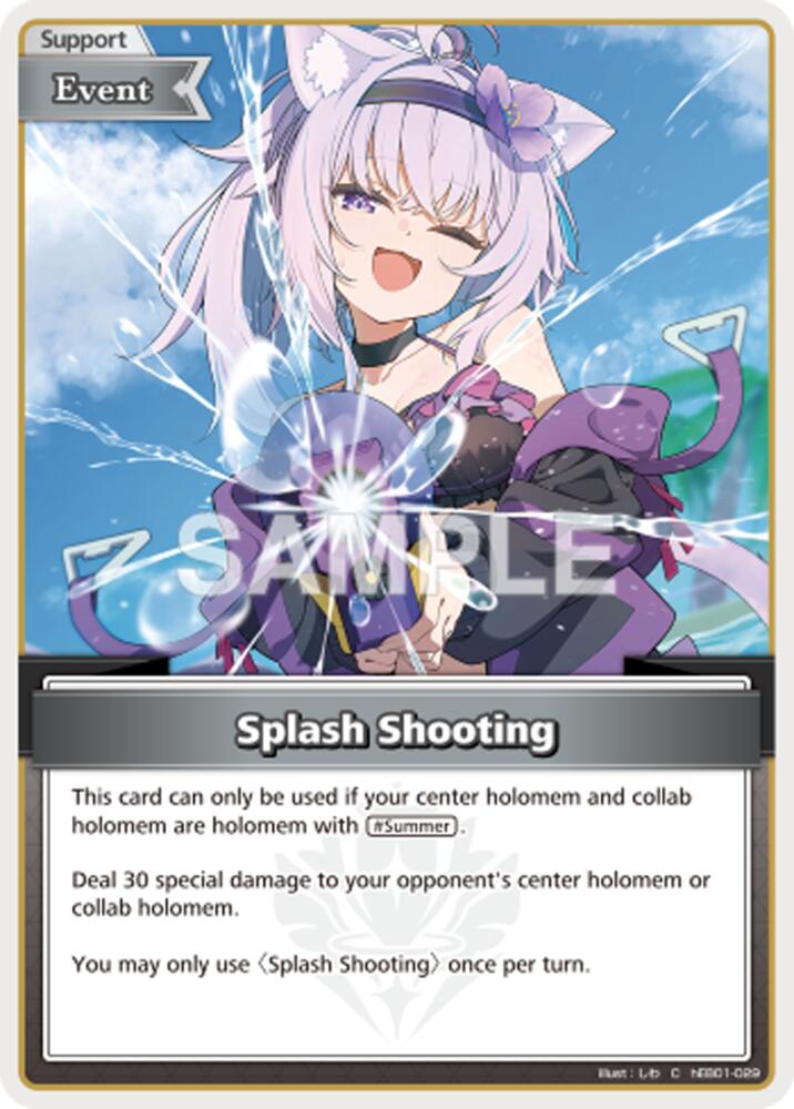 Splash Shooting (C), Extra Booster: Summer hologram hEB01-029