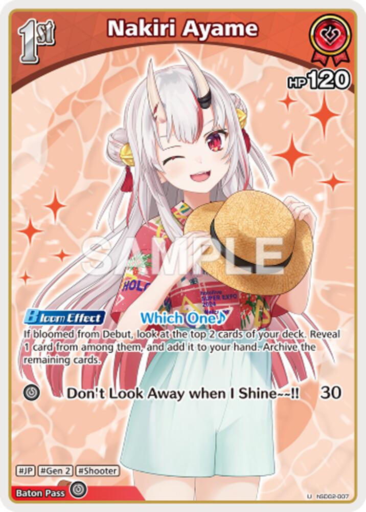 Nakiri Ayame (U), Extra Booster: Summer hologram hSD02-007