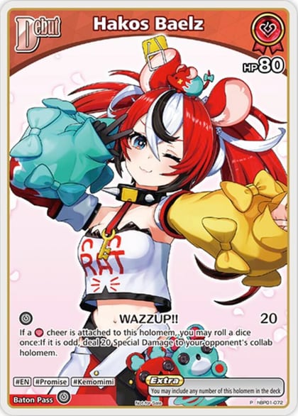 Hakos Baelz (P) (hBP01-072), hololive OFFICIAL CARD GAME Promos hBP01-072