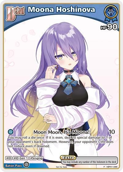 Moona Hoshinova (P) (hBP01-088), hololive OFFICIAL CARD GAME Promos hBP01-088