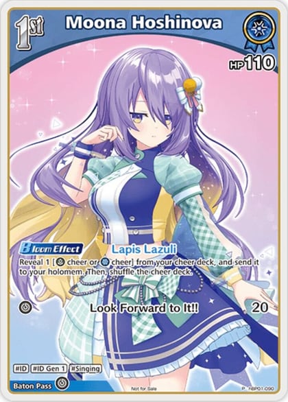 Moona Hoshinova (P) (hBP01-090), hololive OFFICIAL CARD GAME Promos hBP01-090
