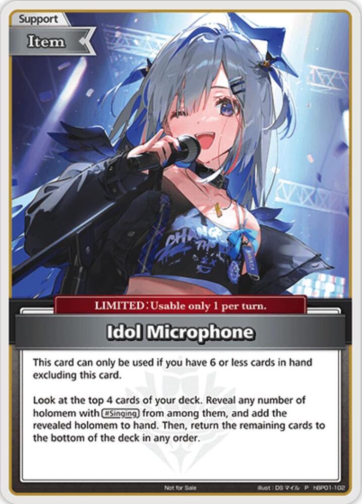 Idol Microphone (P) (hBP01-102), hololive OFFICIAL CARD GAME Promos hBP01-102