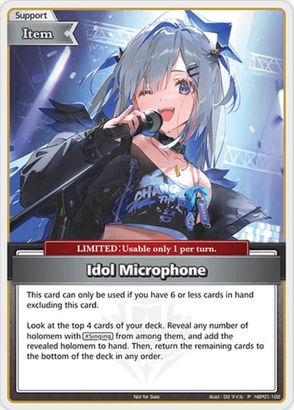 Idol Microphone (P) (hBP01-102), hololive OFFICIAL CARD GAME Promos hBP01-102