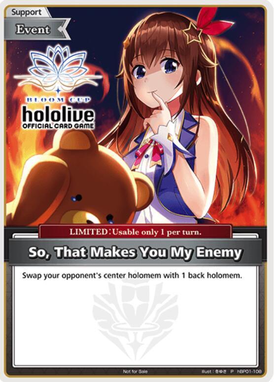 So, That Makes You My Enemy (P), hololive OFFICIAL CARD GAME Promos hBP01-108