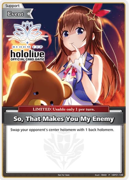 So, That Makes You My Enemy (P), hololive OFFICIAL CARD GAME Promos hBP01-108