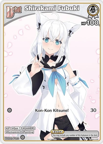 Shirakami Fubuki (P) (hBP02-008), hololive OFFICIAL CARD GAME Promos hBP02-008