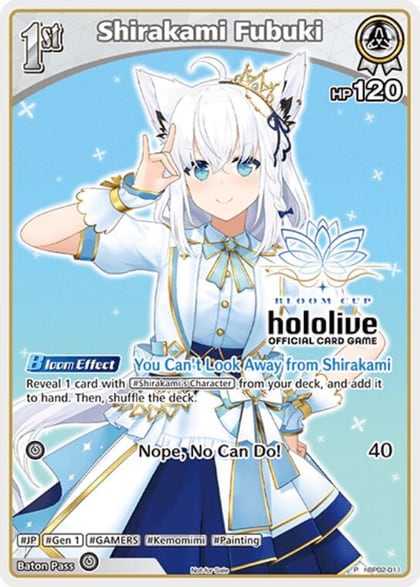 Shirakami Fubuki (P) (hBP02-011), hololive OFFICIAL CARD GAME Promos hBP02-011