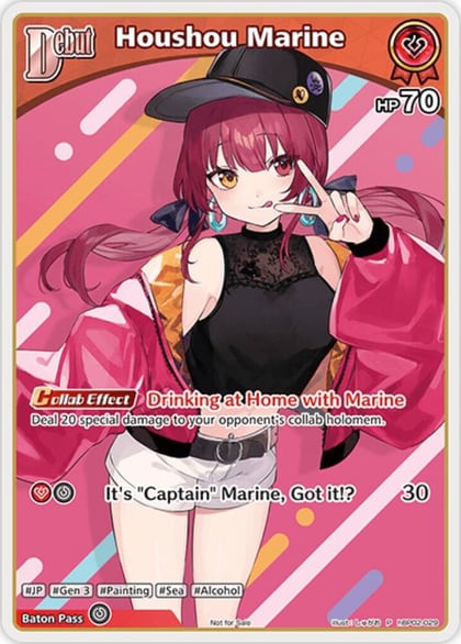 Houshou Marine (P) (hBP02-029), hololive OFFICIAL CARD GAME Promos hBP02-029
