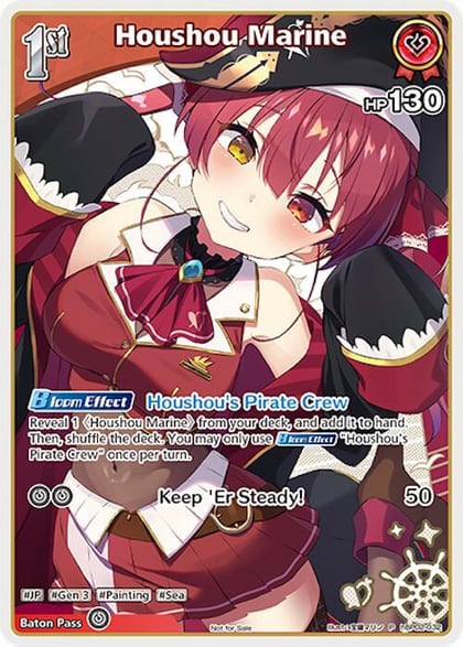 Houshou Marine (P) (hBP02-032) (Alternate Art), hololive OFFICIAL CARD GAME Promos hBP02-032