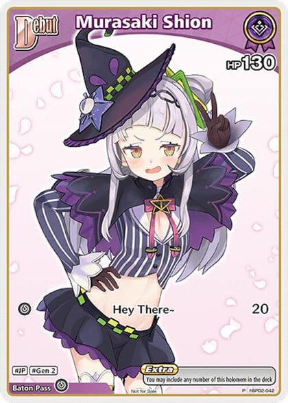 Murasaki Shion (P) (hBP02-042), hololive OFFICIAL CARD GAME Promos hBP02-042