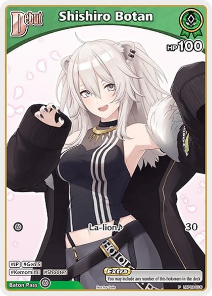 Shishiro Botan (P) (hBP03-016), hololive OFFICIAL CARD GAME Promos hBP03-016