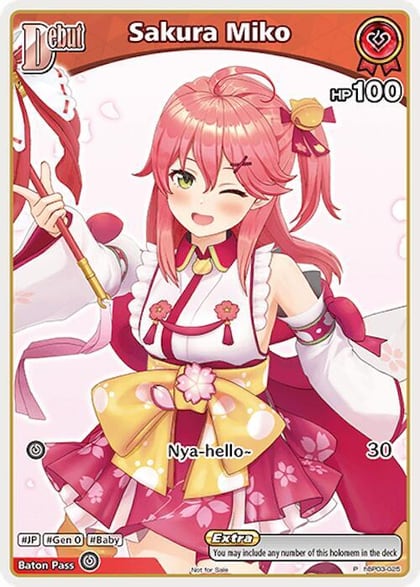 Sakura Miko (P) (hBP03-025), hololive OFFICIAL CARD GAME Promos hBP03-025