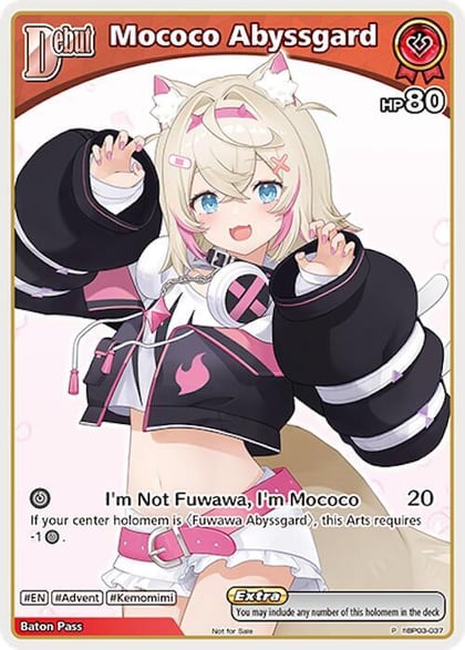 Mococo Abyssgard (P) (hBP03-037), hololive OFFICIAL CARD GAME Promos hBP03-037