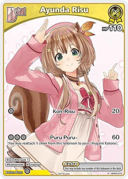Ayunda Risu (P) (hBP03-073), hololive OFFICIAL CARD GAME Promos hBP03-073
