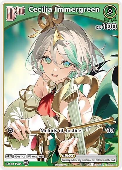 Cecilia Immergreen (P) (hBP04-028), hololive OFFICIAL CARD GAME Promos hBP04-028