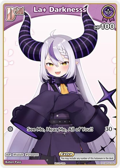 La+ Darknesss (P) (hBP04-054), hololive OFFICIAL CARD GAME Promos hBP04-054