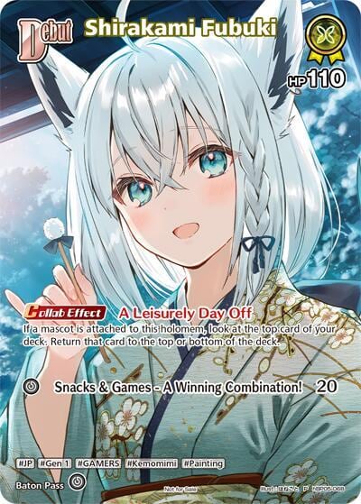 Shirakami Fubuki (P) (hBP05-068), hololive OFFICIAL CARD GAME Promos hBP05-068