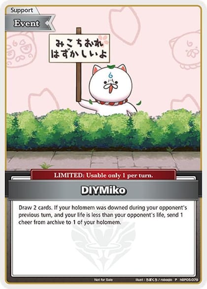 DIYMiko (P) (Alternate Art: 35P Sign), hololive OFFICIAL CARD GAME Promos hBP05-079