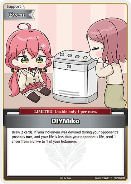 DIYMiko (P) (Alternate Art: Humidifier), hololive OFFICIAL CARD GAME Promos hBP05-079