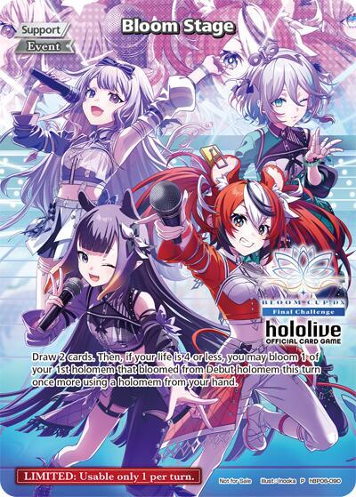 Bloom Stage (P) (hBP06-090) (Bloom Cup DX), hololive OFFICIAL CARD GAME Promos hBP06-090