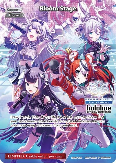 Bloom Stage (P) (hBP06-090) (Bloom Cup DX), hololive OFFICIAL CARD GAME Promos hBP06-090