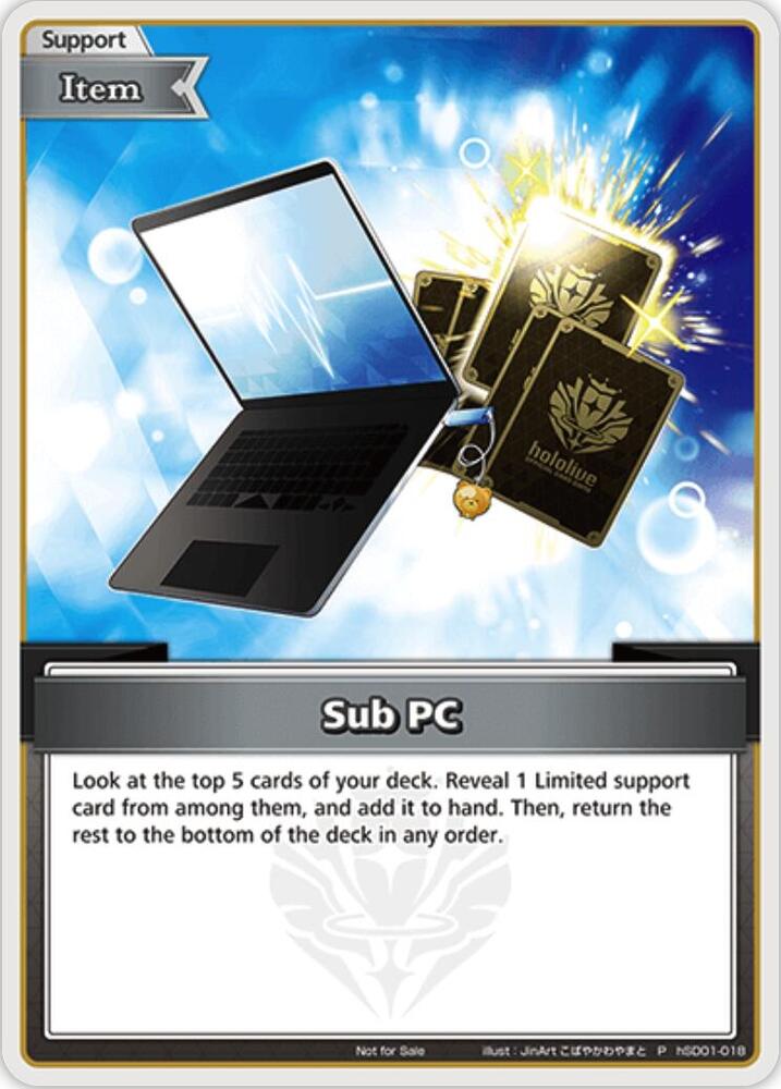 Sub PC (P), hololive OFFICIAL CARD GAME Promos hSD01-018