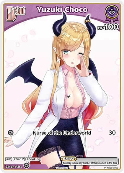 Yuzuki Choco (P) (hSD04-002), hololive OFFICIAL CARD GAME Promos hSD04-002