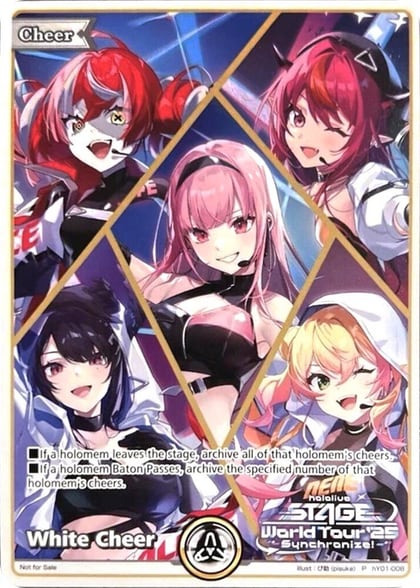 White Cheer (P) (hY01-008), hololive OFFICIAL CARD GAME Promos hY01-008