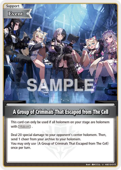 A Group of Criminals That Escaped from The Cell (U), SD12: Start Deck: Oshi Advent hSD12-015