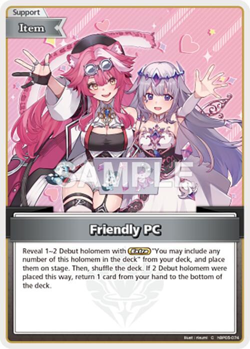 Friendly PC (C), SD13: Start Deck: Oshi Justice hBP05-074