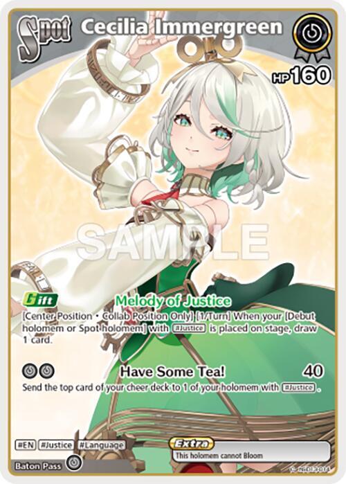 Cecilia Immergreen (C), SD13: Start Deck: Oshi Justice hSD13-014