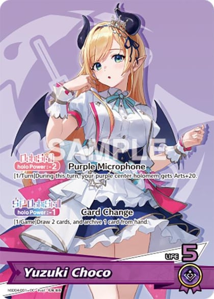 Yuzuki Choco (OC), SD04: Start Deck: Purple Yuzuki Choco hSD04-001