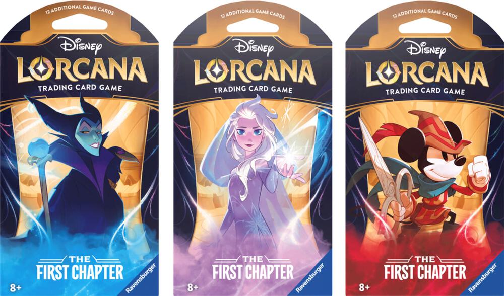 Disney Lorcana: The First Chapter Sleeved Booster Pack Art Bundle [Set of 3], The First Chapter P491183