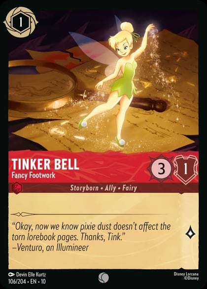 Tinker Bell - Fancy Footwork, Whispers in the Well 106/204
