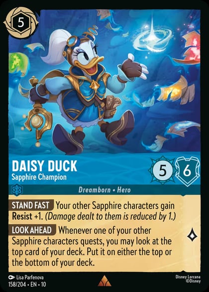 Daisy Duck - Sapphire Champion, Whispers in the Well 158/204