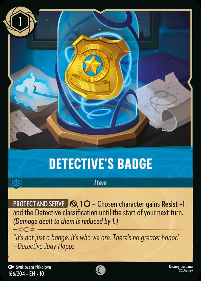 Detective's Badge, Whispers in the Well 166/204