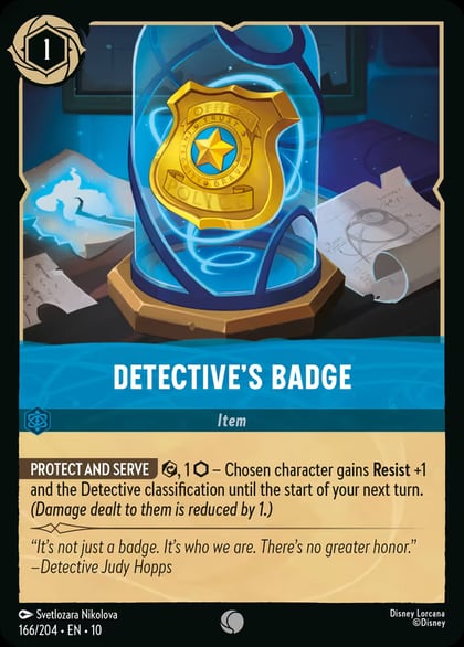 Detective's Badge, Whispers in the Well 166/204