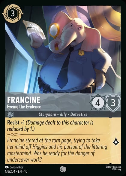 Francine - Eyeing the Evidence, Whispers in the Well 176/204