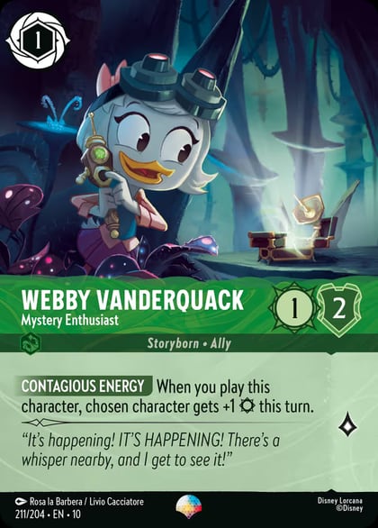 Webby Vanderquack - Mystery Enthusiast (Epic), Whispers in the Well 211/204
