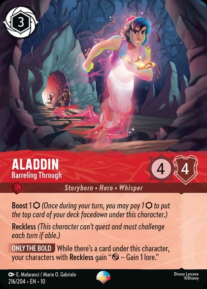 Aladdin - Barreling Through (Epic), Whispers in the Well 216/204