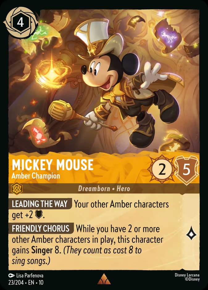 Mickey Mouse - Amber Champion, Whispers in the Well 23/204