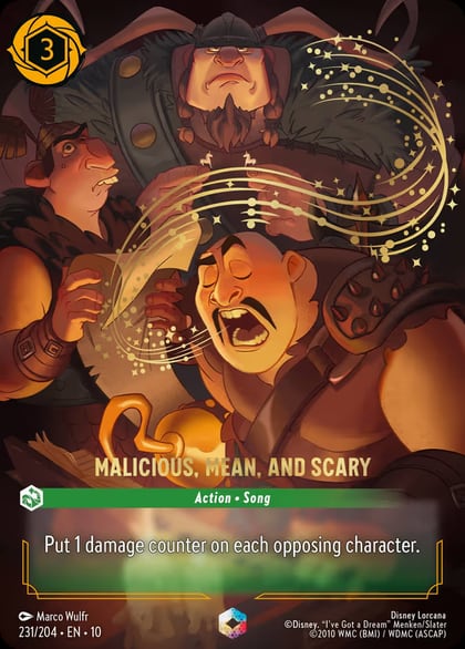 Malicious, Mean, and Scary (Enchanted), Whispers in the Well 231/204