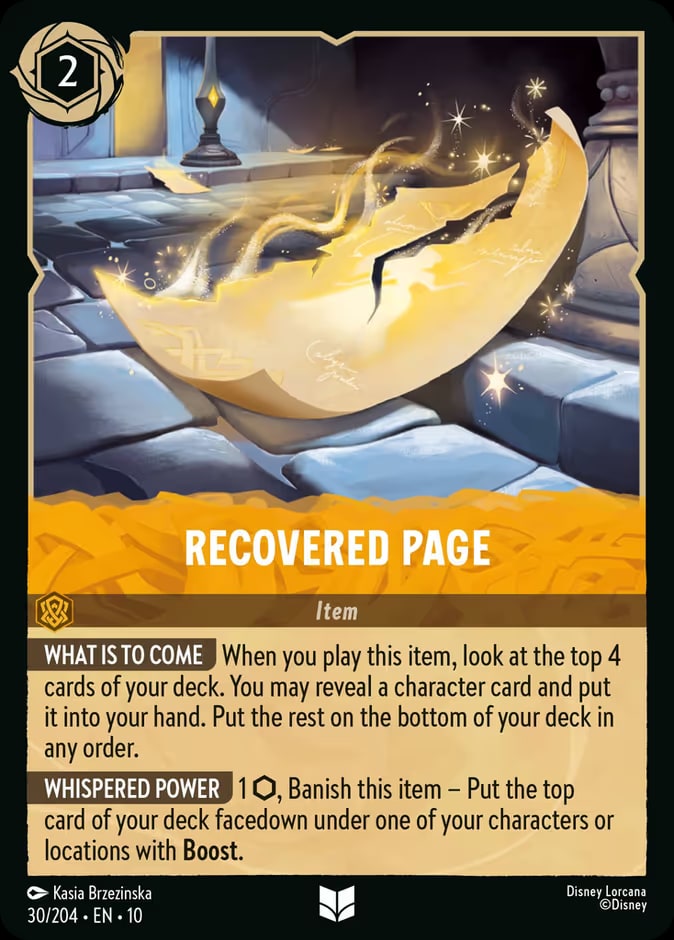 Recovered Page, Whispers in the Well 30/204