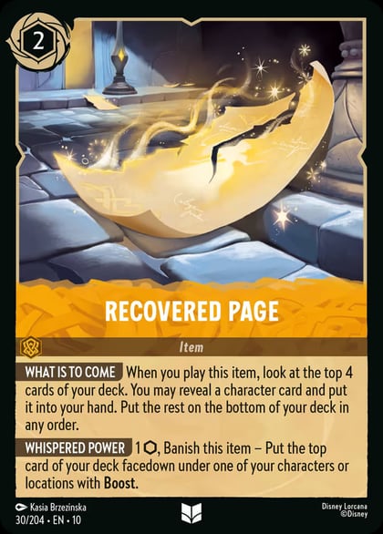 Recovered Page, Whispers in the Well 30/204