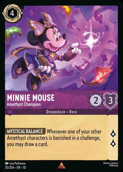 Minnie Mouse - Amethyst Champion, Whispers in the Well 35/204