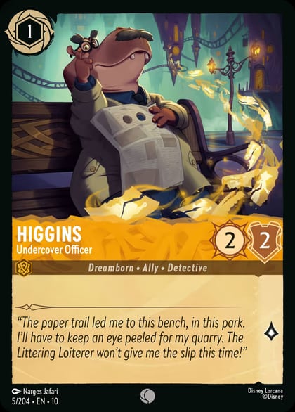 Higgins - Undercover Officer, Whispers in the Well 5/204