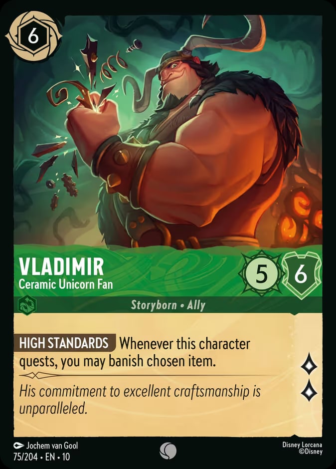 Vladimir - Ceramic Unicorn Fan, Whispers in the Well 75/204