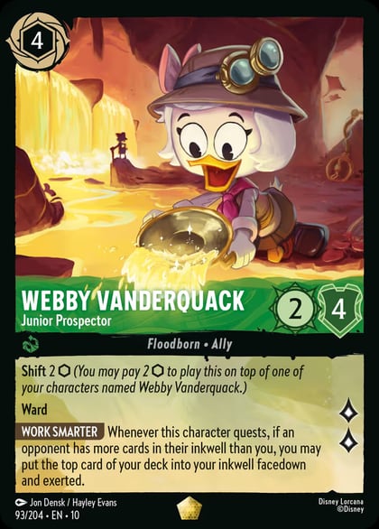 Webby Vanderquack - Junior Prospector, Whispers in the Well 93/204