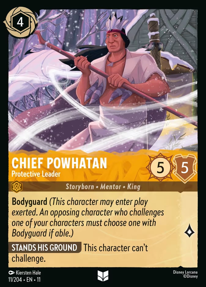 Chief Powhatan - Protective Leader, Winterspell 11/204