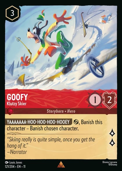 Goofy - Klutzy Skier, Winterspell 121/204